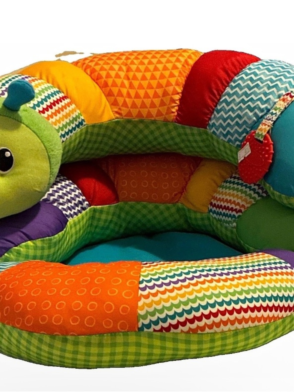 Plush Multicolor Caterpillar Support Seat for Toddlers